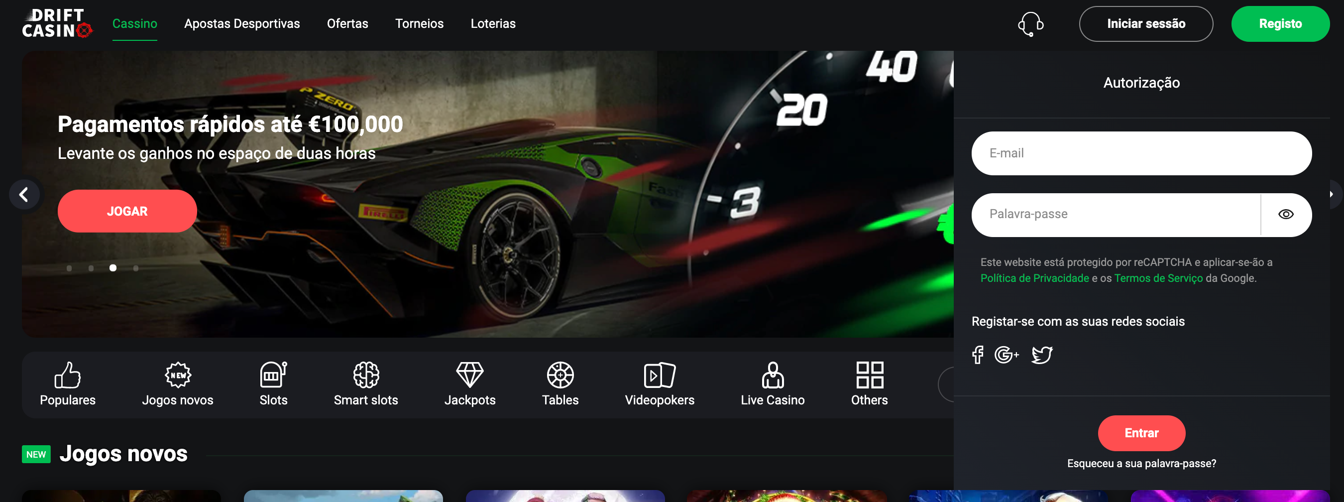 conta Drift de casino